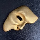 Vintage Phantom Of The Opera Mask Brooch Matte Gold Tone Jj Jonette Jewelry