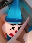 Vintage Silvestri Christmas Light Set Clown Faces String Of 10 Italy  21584