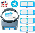 Jeweler Head Headband Magnifier Visor Magnifying Glass Loupe 4lens