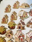 Gingerbread House Ornament Lot Of 47 Assorted Wood Christmas Decoration Crafts