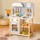 Wooden Kid s Play Kitchen Set Pretend Chef Cooking Toy W  Cookware Accessories