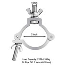 10pcs Premium Truss Clamp Stage Light Clamp  2 Inch Aluminum Light Clamps For   