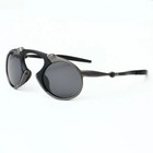 Polarized Retro Uv400 Iridium Sunglasses Cycling Driving Sport Alloy Goggles