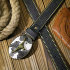 A Casual And Retro Belt  A Waist Accessory For Western-style Clothing  Metal Buc