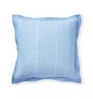 New Serena   Lily Cortina Cotton Silk Euro Pillow Sham-hydrangea Blue