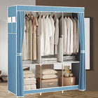 Wardrobe Closet Portable Storage Shelves Sturdy Clothes Wardrobe Rack Organizer