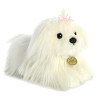     New Aurora World Miyoni Stuffed Plush Toy Maltese Cuddle White Dog Pink Bow