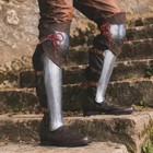 Steel Knight Greaves Armor Medieval Leg Protection Larp Warrior Cosplay Greave