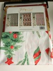 Merry Christmas Cloth Shower Curtain With Hooks 72x70 Santa Reindeer Holiday