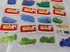 12 Packs Assorted Vintage Sulyn Leaf Rosette Snowflake Sequins Sewing Crafts