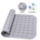 Extra Long Non-slip Bath Tub Mat  40 X 16 inch Antibacterial Bathroom Shower Mat