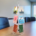 Greeting Card Rack Spins 12pocket White Retail Display 6 x8   Cards Sign Holder 