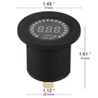 12v Dc Voltmeter Color Led Digital Display Scale Gauge For Car Motorcycle Truck 