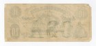 1861 Ct-10 39d  10 Confederate States Of America  ctft   Note - Civil War Era