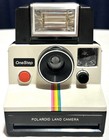 Polaroid Onestep Sx-70 Rainbow Stripe Instant Camera   Flash Tested Working