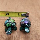 2 Piece Lot - 1 5  Bobble Head Turtles -   Dot Art Shell - See Photos
