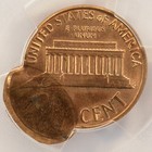 1975-d 1c Lincoln Cent Double-struck  2nd 85  Off-center Pcgs Ms62 Rb