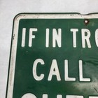 Vintage 24  X 24    Sheriff Police Law Enforcement Heavy Embossed Green Metal Sign