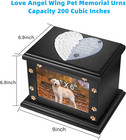 Pet Memorial Urns For Dogs Or Cats Ashes Large Wooden Funeral Memorial Urn Box