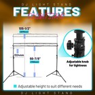 8 Ft Dj Booth Truss Kit Lighting Stage Stand W  Lighting Stand Truss Dual Tripod