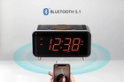 Emerson Smartset Bluetooth Dual Alarm Clock Radio W  1 4    Orange Led Usb Charger