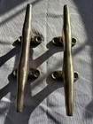 Two Antique Solid Bronze Boat Cleats 10 Inch