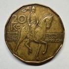 1993 Czech Republic 20 Korun - Coin  d-026