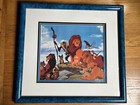   the Lion King    Main Cast Sericel  1994  Framed And Triple Matted W  C Of A
