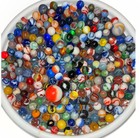 Vintage Marbles Mixed Lot Of 20  Sizes 1 2      5 8     7 8     1 1 4     And 1 5 8   