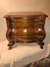 Superb Vtg Salesman Sample  Child s Chippendale Bombe Dresser 4 Drawers Doweled 
