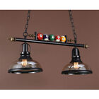 Billiard Pool Table Lights Glass Metal Shades Billiard Ball Decor For Snooker