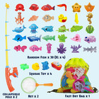     Magnetic Fishing Toys Game Set For Kids   Water Table Bathtub Kiddie Pool Part
