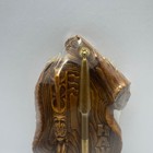 Vtg Cocojoe s Hawaii Souvenir 3d Lono Tiki God Hapa-wood Pen And Holder Set Nos