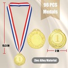 Meecuppa 96 Pcs Metal Gold Silver Bronze Medals 1st 2nd 3rd Place Ribbon 2 Inch