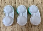 Alcon Contact Lens Storage Case Travel Portable Soaking Case Lot Of 3 -brand New