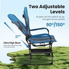 Heavy Duty Camping Chairs Adjustable High Back Director Chair With Side Table