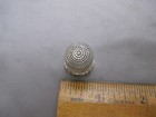 Antique Simons Bros Sterling Size 12 Panel   Scroll Band Thimble-no Mono