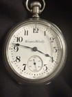1908 Hampden Dueber Grand 17j Pocket Watch Dueber Railway Case Serviced Runs