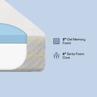 Queen Mattress 8 Cooling Gel Memory Foam Medium Firm Serta Size