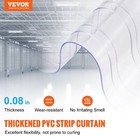 Durable Pvc Strip Curtain 150 l 8 w 0 08 thick Clear Ribbed Plastic Door Strips