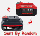 2pack 20v 8 0ah For Craftsman V20 Lithium-ion Battery Cmcb204 Cmcb202 Cmcb201