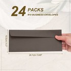 24 Pack Dark Coffee  10 Business Envelopes Letter Size Envelopes 