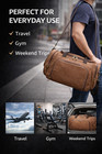 Canvas Duffel Bag Large Travel Gym Bag Weekender Overnight Shoulder Bag