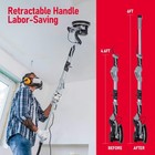 Drywall Sander 800w Electric Variable Speed Extendable Handle W  12 Discs   Led