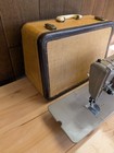 Vintage 1950 s Singer Sewing Machine Model 301 W  Pedal   Trapezoidal Case