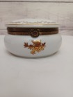 Vintage Andrea Sadek Gold Rose Hinged Trinket Jewelry Box Made In Japan D-58