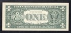 1977-a  1 Federal Reserve Note    full Back To Face Offset Printing Error    Gem Unc