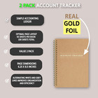 2 Pack Accounting Ledger Books For Home Budget Tracking  Business Bookkeeping - 