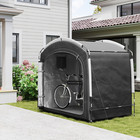 Outsunny Bike Storage Tent Shed With Carry Bag For 3-4 Bikes  Black