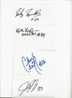 Nfl     Football     3x5   Autographed    8   Card   Lot